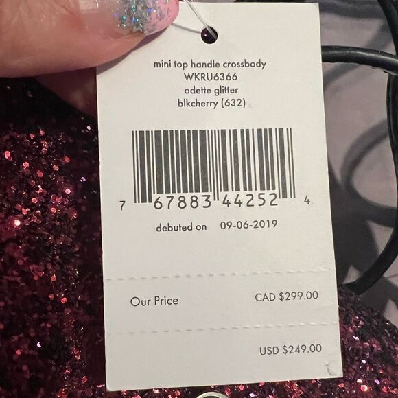 New Kate Spade Odette glitter cross body bag - Picture 5 of 6